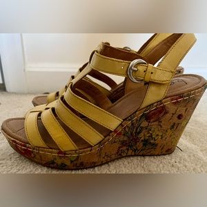 Cute and colorful wedge sandals